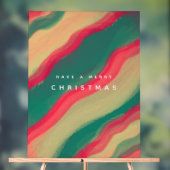 Abstract Hand Painted Pattern Flat Holiday Card Acryl Bord (Neutraal)
