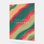 Abstract Hand Painted Pattern Flat Holiday Card Acryl Bord (Hoek)