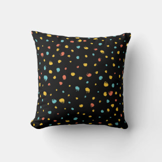 Abstract handgemaakt rond naadloos patroon kussen