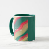 Abstract handgeschilderd patroon mok (Voorkant links)