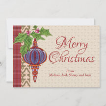 Abstract handgeschilderde kerstversiering