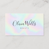 Abstract, handgeschreven script visitekaartje (Voorkant)