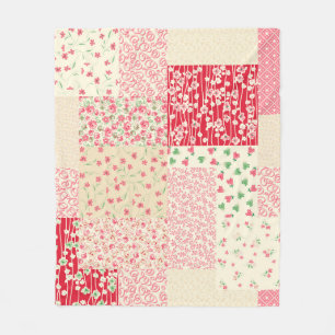 abstract handgetekend naadloos patchwerkpatroon me fleece deken
