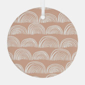 Abstract handgetekend naadloos patroon. glas ornament (Achterkant)