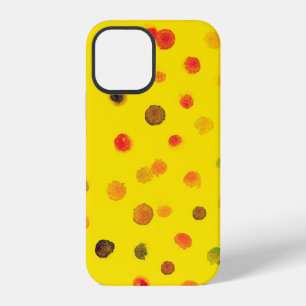 Abstract handgetekende afbeelding met meerkleurige iPhone 12 hoesje