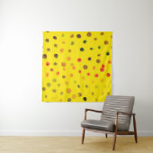 Abstract handgetrokken afbeelding met meerkleurige wandkleed (In Situ (horizontaal))