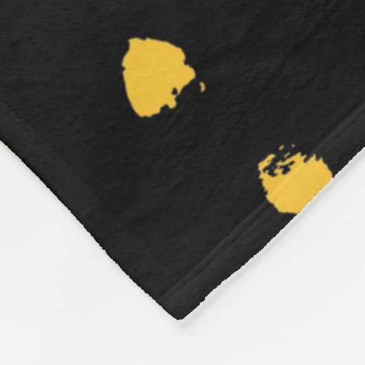 Abstract handmade round seamless pattern throw fleece deken (Hoek)