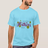 Abstract Happy Mother's Day Typography T-shirt (Voorkant)