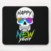 Abstract Happy New Skull Year  Muismat (Voorkant)