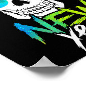 Abstract Happy New Skull Year  Poster (Hoek)