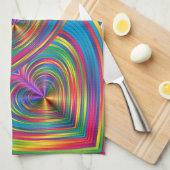 Abstract hart Abstract Theedoek (Quarter Fold)