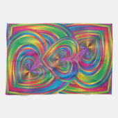 Abstract hart Abstract Theedoek (Horizontaal)