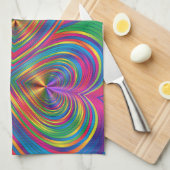 Abstract hart Abstract Theedoek (Quarter Fold)