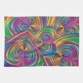 Abstract hart Abstract Theedoek (Horizontaal)