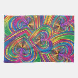 Abstract hart Abstract Theedoek