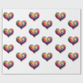 Abstract hart cadeaupapier (Vlak)