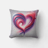 Abstract Hart Design – Levendig Liefdeskussen Kussen (Voorkant)