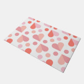 Abstract hart geometrisch patroon deurmat (Schuin)