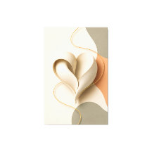 Abstract Hart Gouden Lint Romantische Liefde Poste