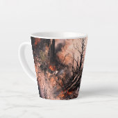 Abstract Hart Latte Mok - Modern Artistic Design (Linkerhoek)
