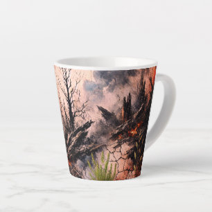 Abstract Hart Latte Mok - Modern Artistic Design