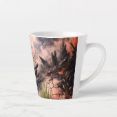 Abstract Hart Latte Mok - Modern Artistic Design (Rechts)