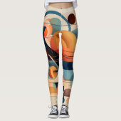 Abstract hart leggings (Voorkant)