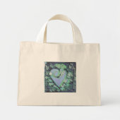 abstract hart mini tote bag (Voorkant)