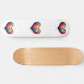 Abstract hart persoonlijk skateboard (Horizontaal)