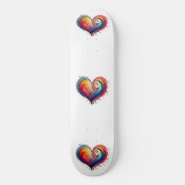 Abstract hart persoonlijk skateboard