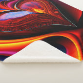 Abstract hart sherpa deken (3/4)