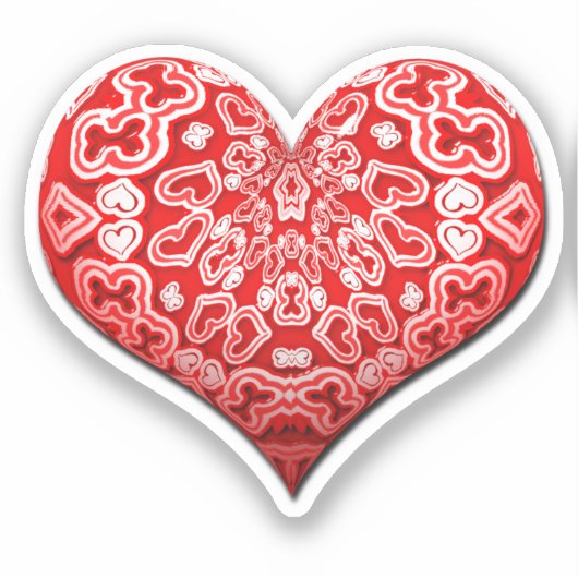 Abstract hart sticker (Voorkant)