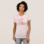 Abstract hart t-shirt (Voorkant volledig)