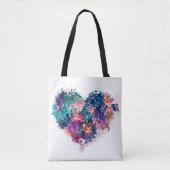 Abstract hart tote bag (Voorkant)