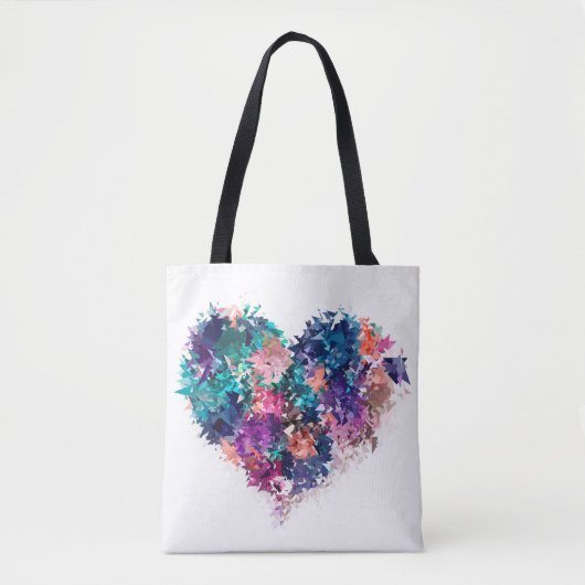 Abstract hart tote bag (Voorkant)