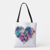 Abstract hart tote bag (Achterkant)