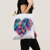 Abstract hart tote bag (Dichtbij)