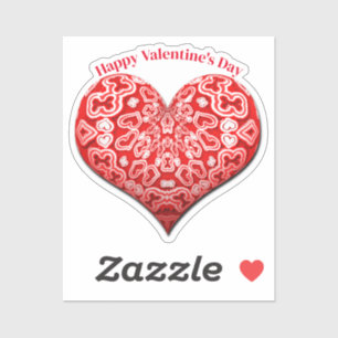 Abstract hart Valentijnsdag Sticker