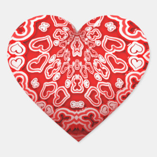 Abstract Hart Valentijnsdag Sticker