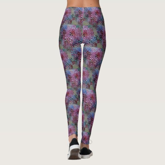 Abstract harten patroon leggings (Achterkant)