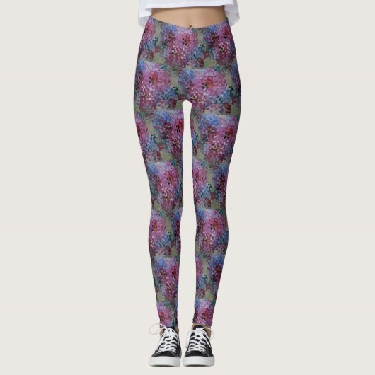 Abstract harten patroon leggings (Voorkant)