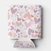 Abstract hartenpatroon blikjeskoeler (Achterkant)