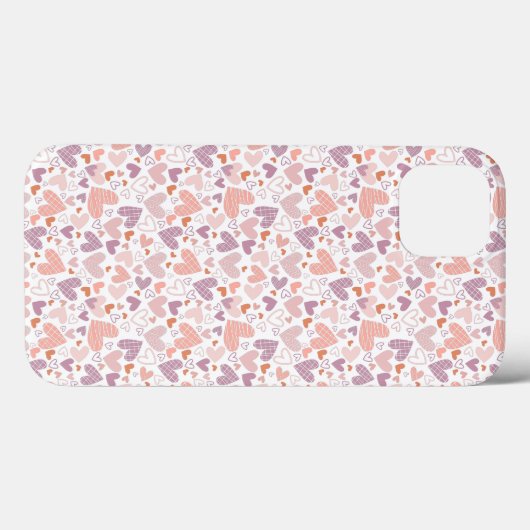 Abstract hartenpatroon Case-Mate iPhone case (Achterkant (horizontaal))