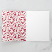 Abstract hartenpatroon inpakken papieren medium ca kaart (Binnen)