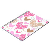 Abstract hartenpatroon notitieboek (Linkerzijde)