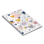 Abstract hartenpatroon notitieboek (Rechterzijde)