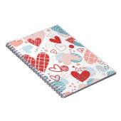 Abstract hartenpatroon notitieboek (Rechterzijde)