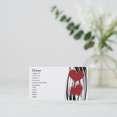 Abstract hartontwerp visitekaartje (Staand voorkant)