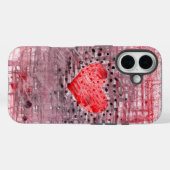 Abstract Hartpatroon – Elegante iPhone 16 Hoes (Achterkant (horizontaal))
