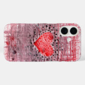 Abstract Hartpatroon – Elegante iPhone 16 Hoes (Achterkant (horizontaal))